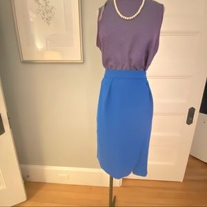 Jcrew drapey crepe pencil skirt